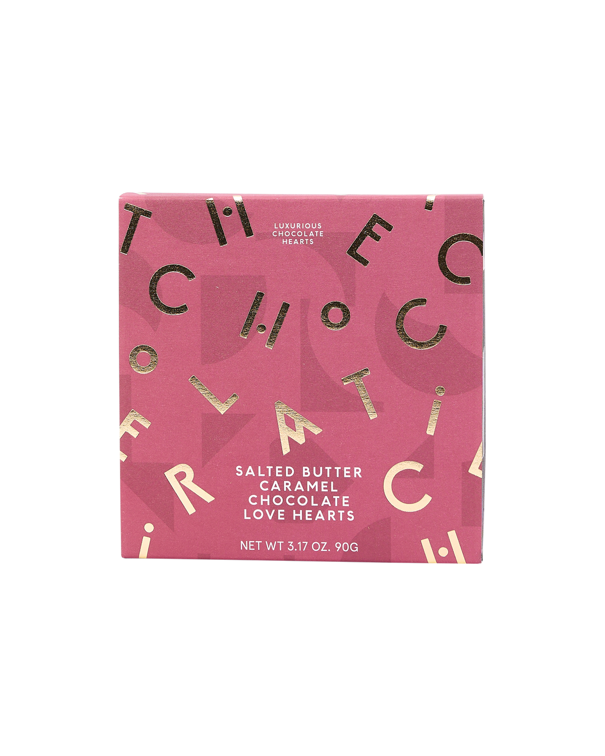 Salted Butter Caramel Chocolate Love Hearts