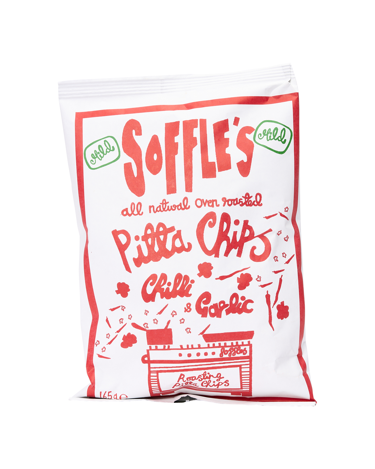 Chilli and Garlic MILD Pitta Chips - 165g