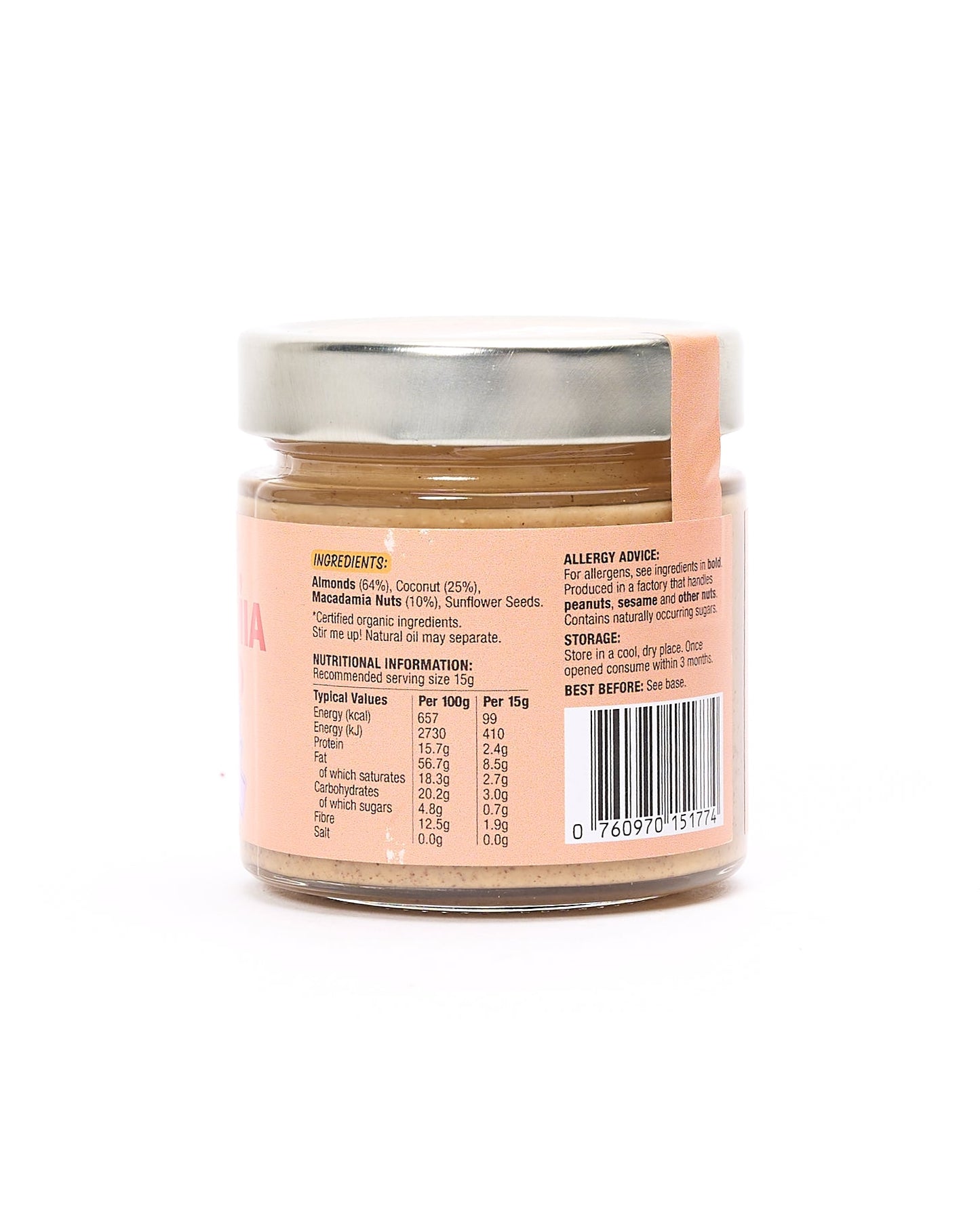 Coconut, Macadamia & Almond Butter