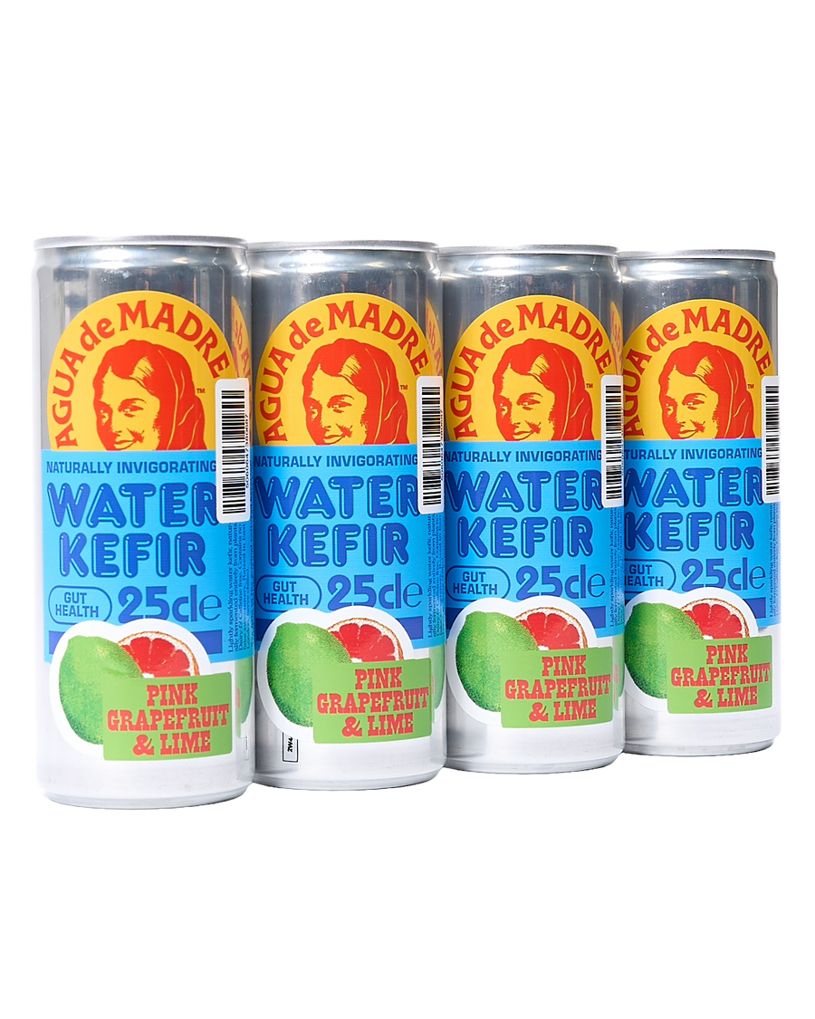 Pink Grapefruit & Lime Water Kefir (4 Cans)