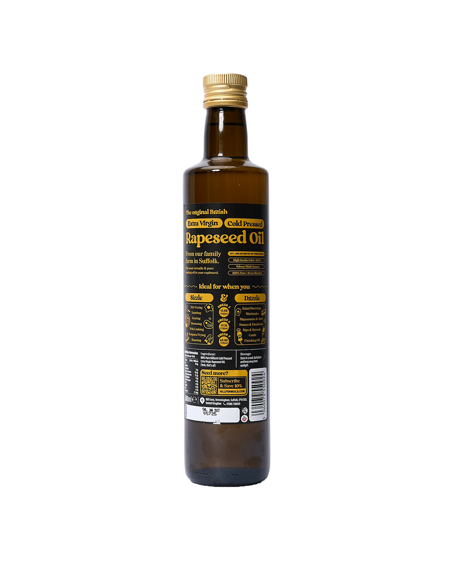 Extra Virgin Cold-Pressed Rapeseed Oil