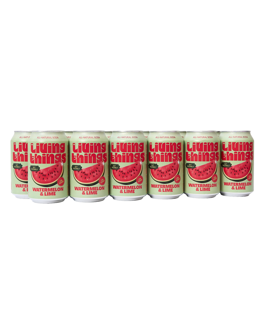 Watermelon & Lime Prebiotic Soda (12 Cans)