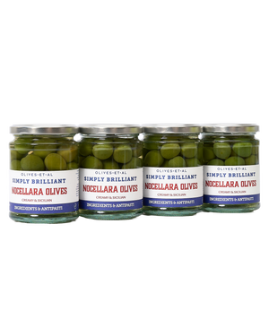 Sicilian Nocellara del Belice Whole Olives (4 Jars)