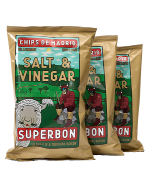 Salt & Vinegar Crisps (3 Sharing Bags)
