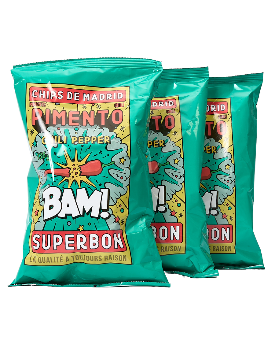 Cayenne & Paprika Crisps (3 Sharing Bags)