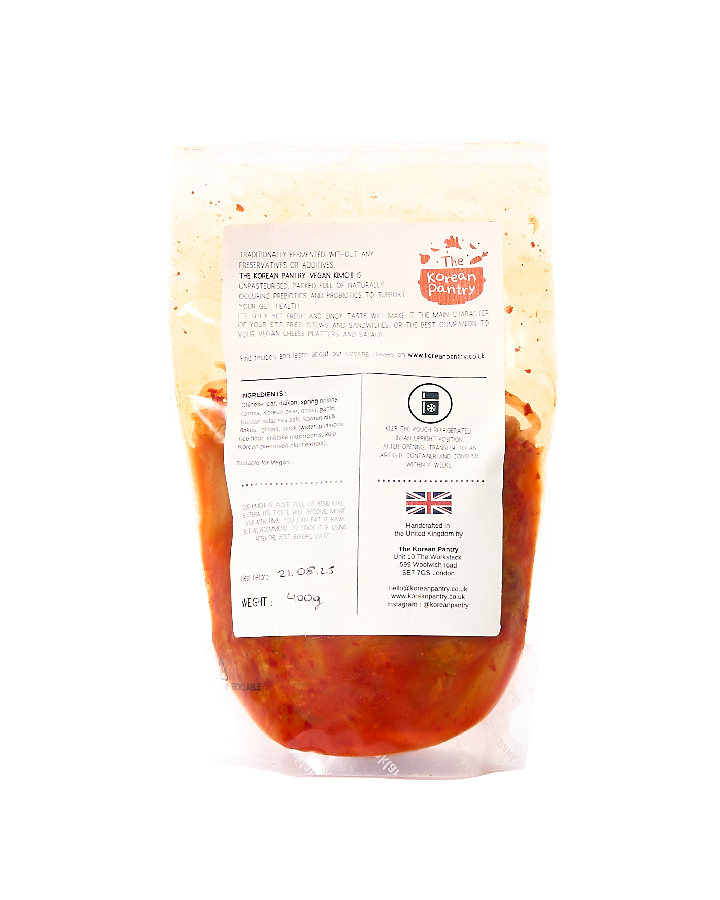 Vegan Mak Kimchi (400G)