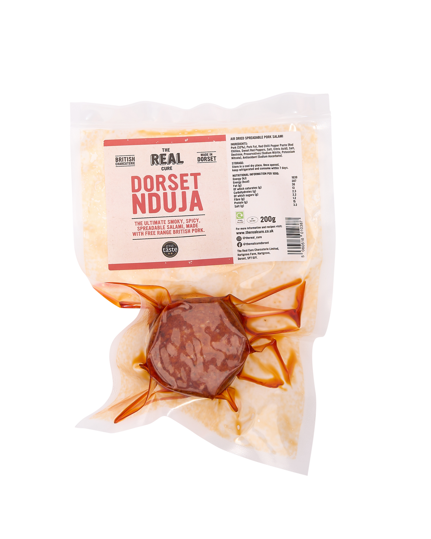 Smoked Dorset Nduja (200g)
