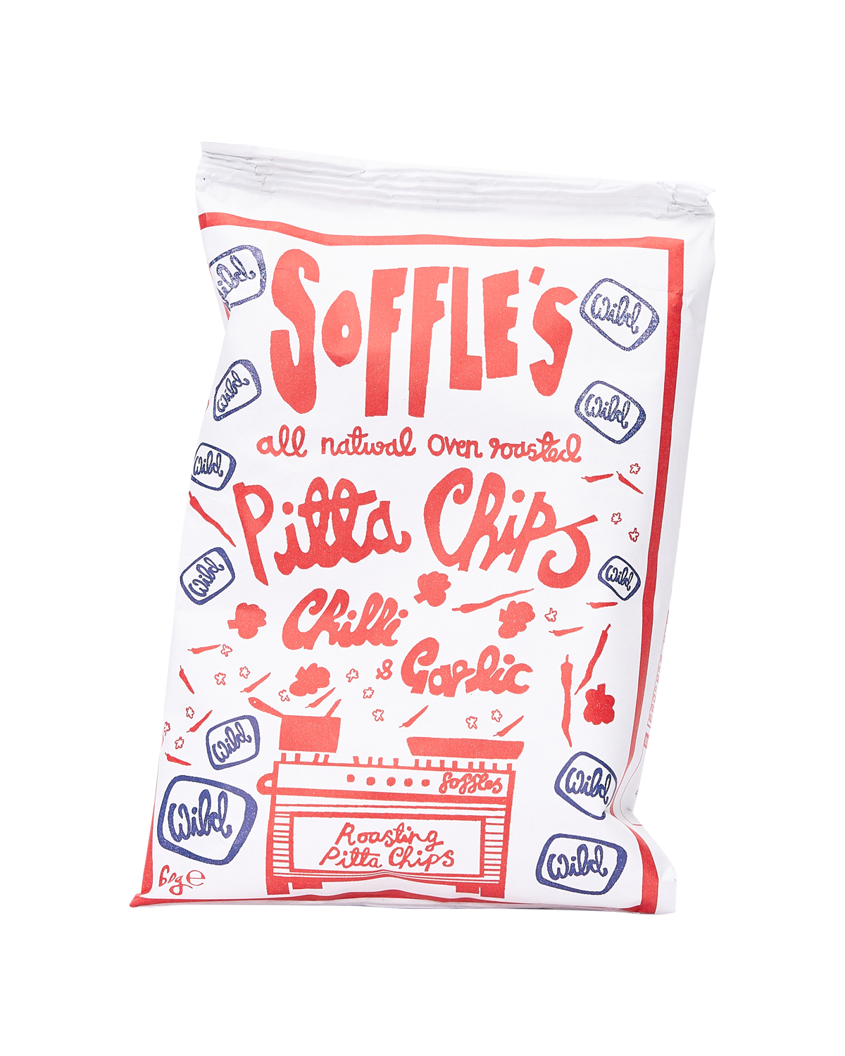 Chilli and Garlic WILD Pitta Chips - 60g