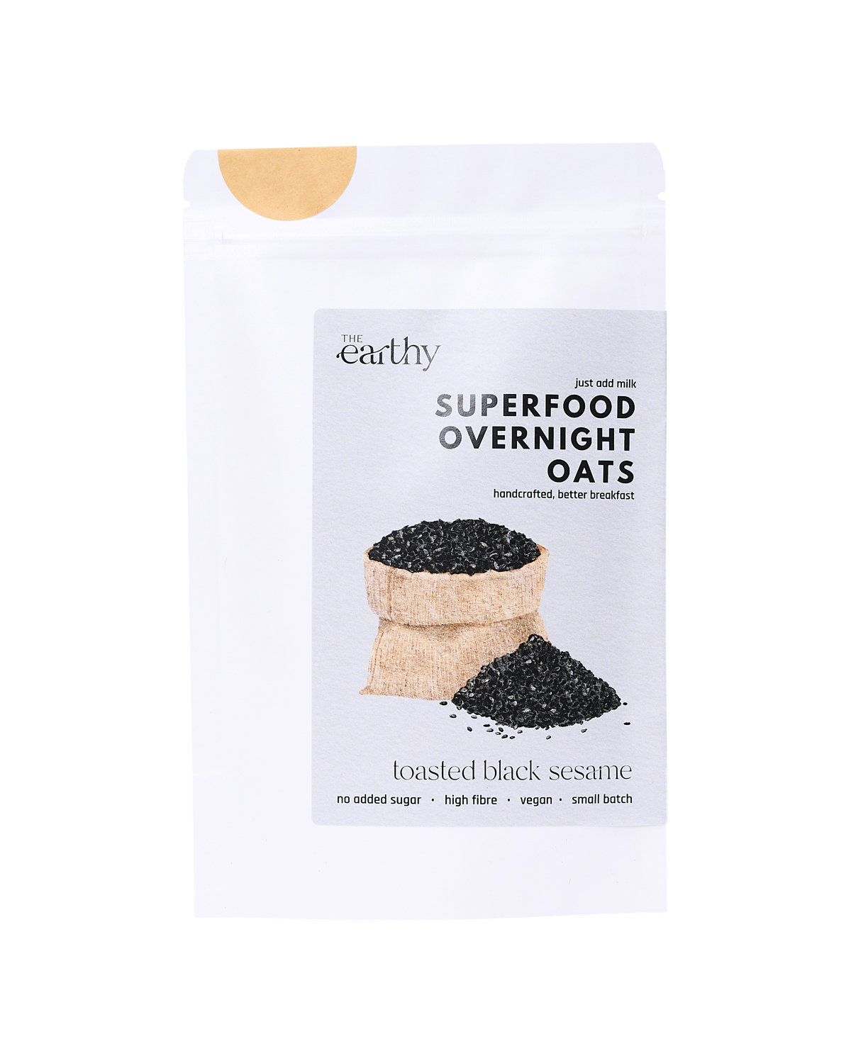 Toasted Black Sesame Overnight Oats