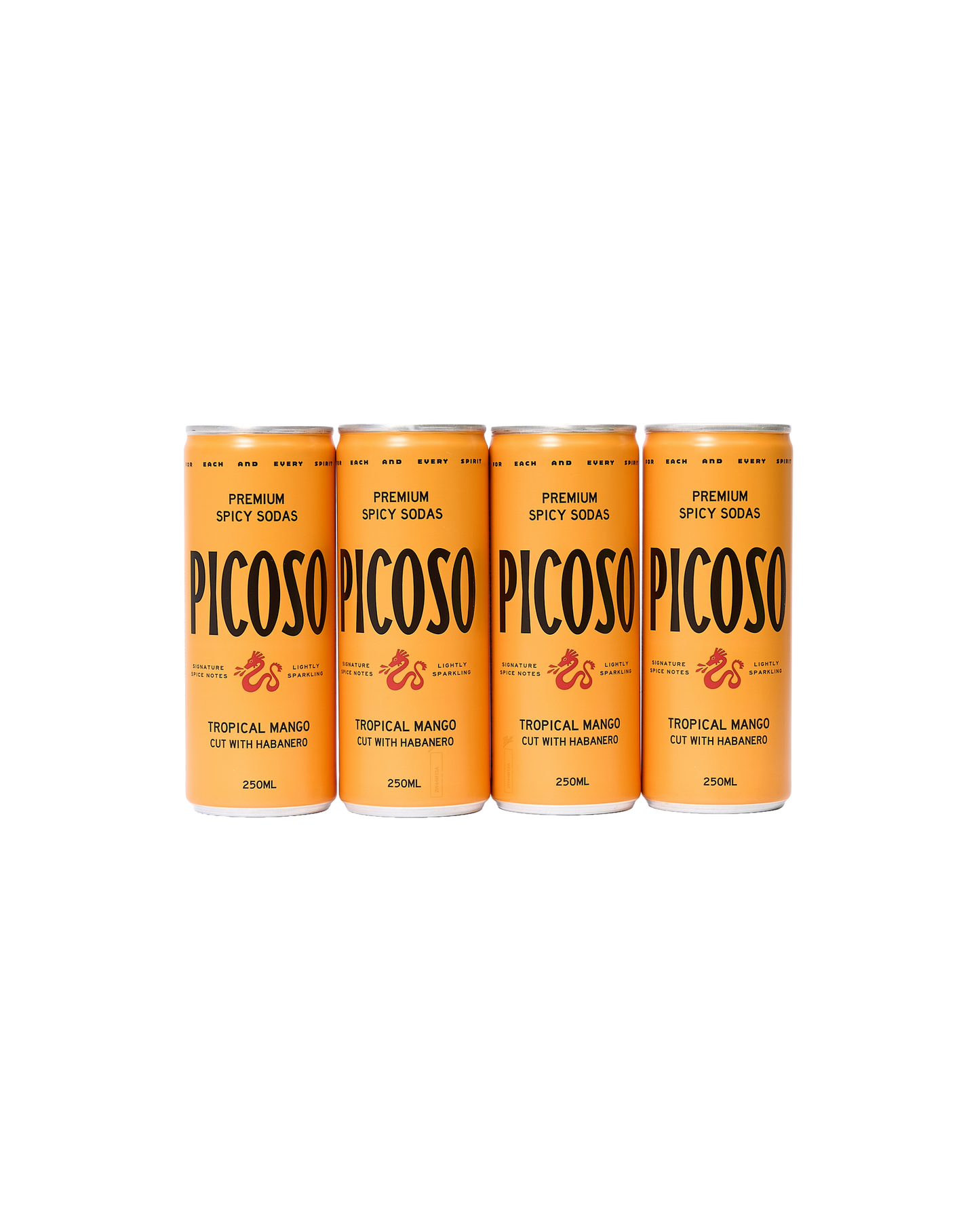 Tropical Mango & Habanero Spicy Soda (4 pack)