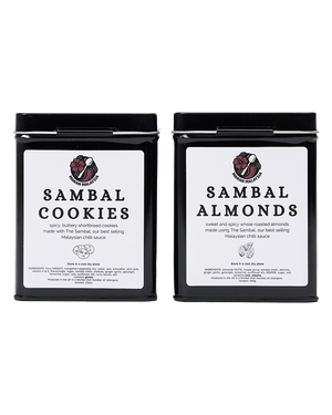 Malaysian Spicy Snack Bundle: Sambal Shortbread Cookies & Spicy Almonds