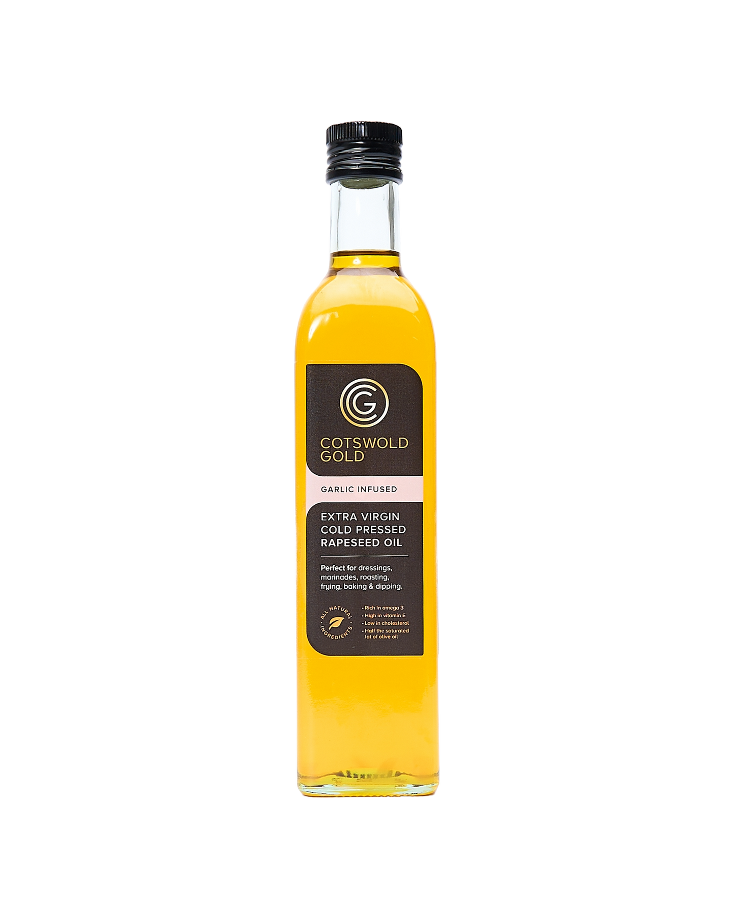 Cold Pressed Rapeseed Oil With Garlic (500Ml)