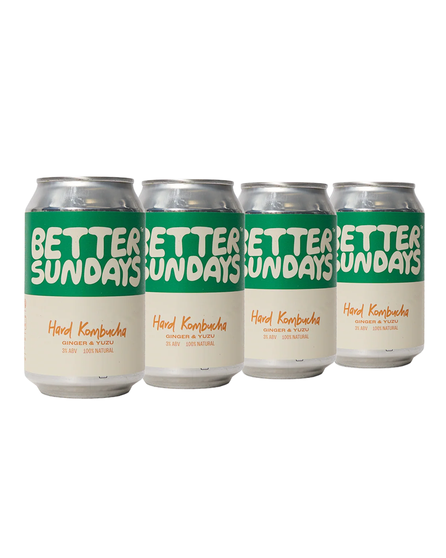 Ginger & Yuzu Hard Kombucha (4 pack)