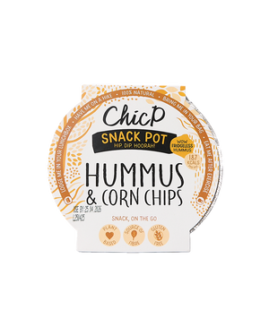 Hummus & Corn Chips Snack Pot