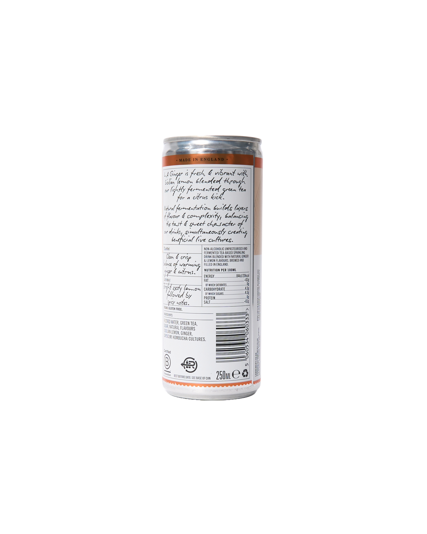 Non-Alcoholic Sparkling Ginger (250ml)