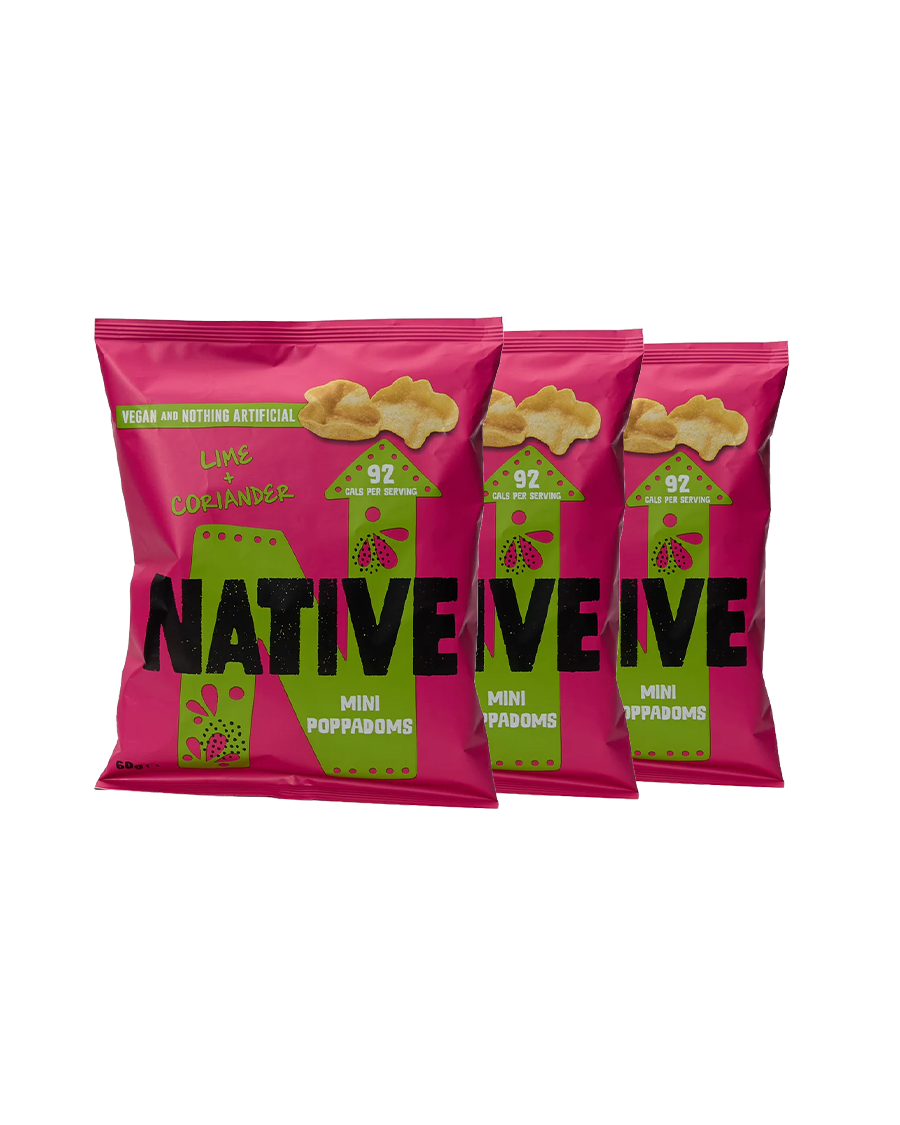 Lime and Coriander Mini Poppadoms Sharing Bag (3 Pack)