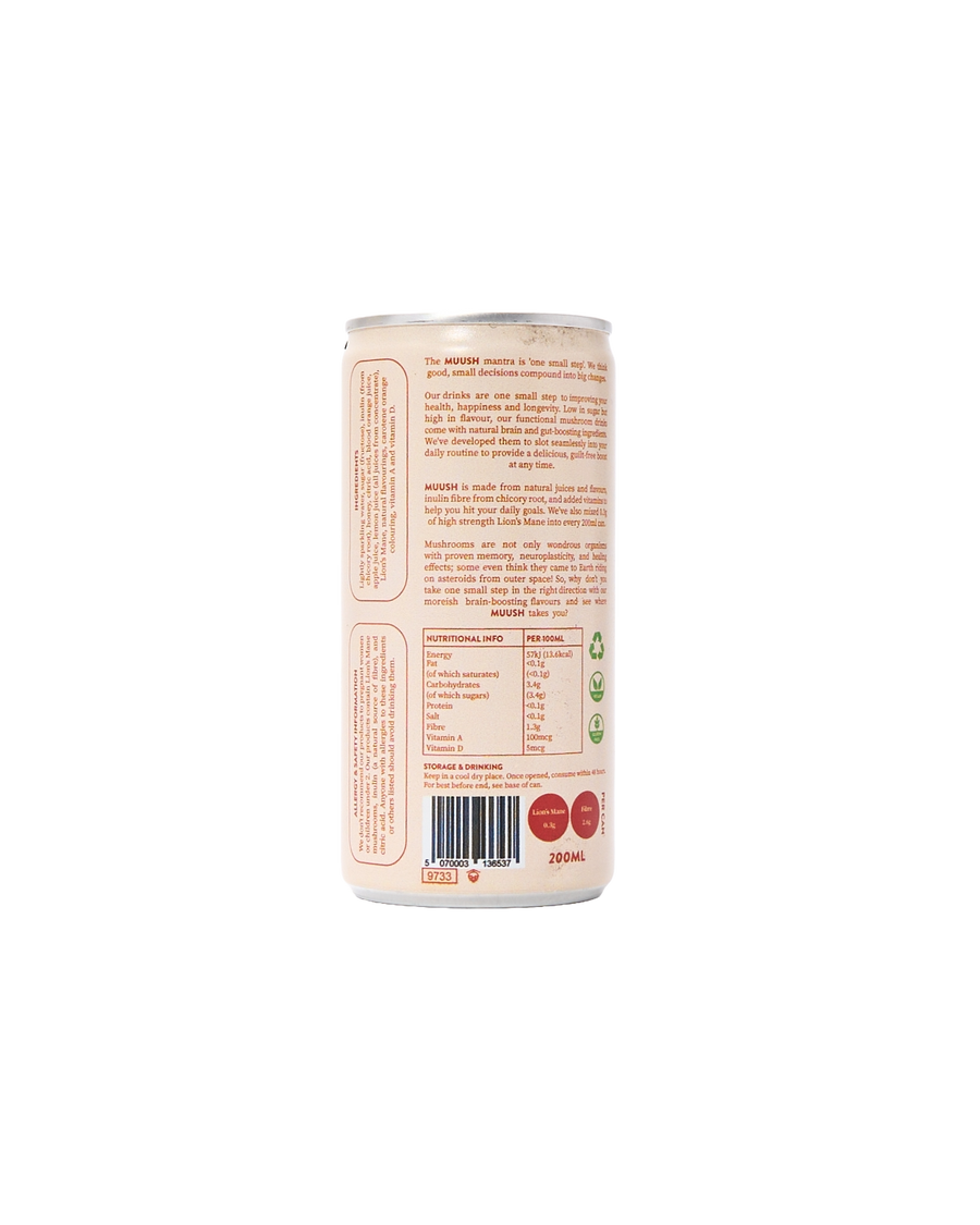 Mini Orange & Lemon Lion's Mane Soda (200ml)