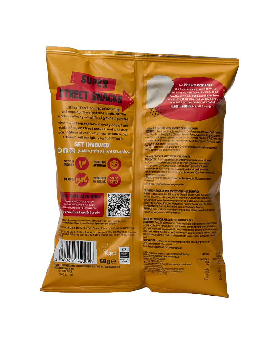 Sweet Chilli Vegan Prawn Crackers (Sharing Bag)