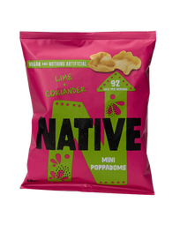 Lime and Coriander Mini Poppadoms (Sharing Bag)
