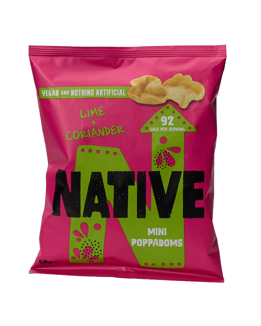 Lime and Coriander Mini Poppadoms (Sharing Bag)
