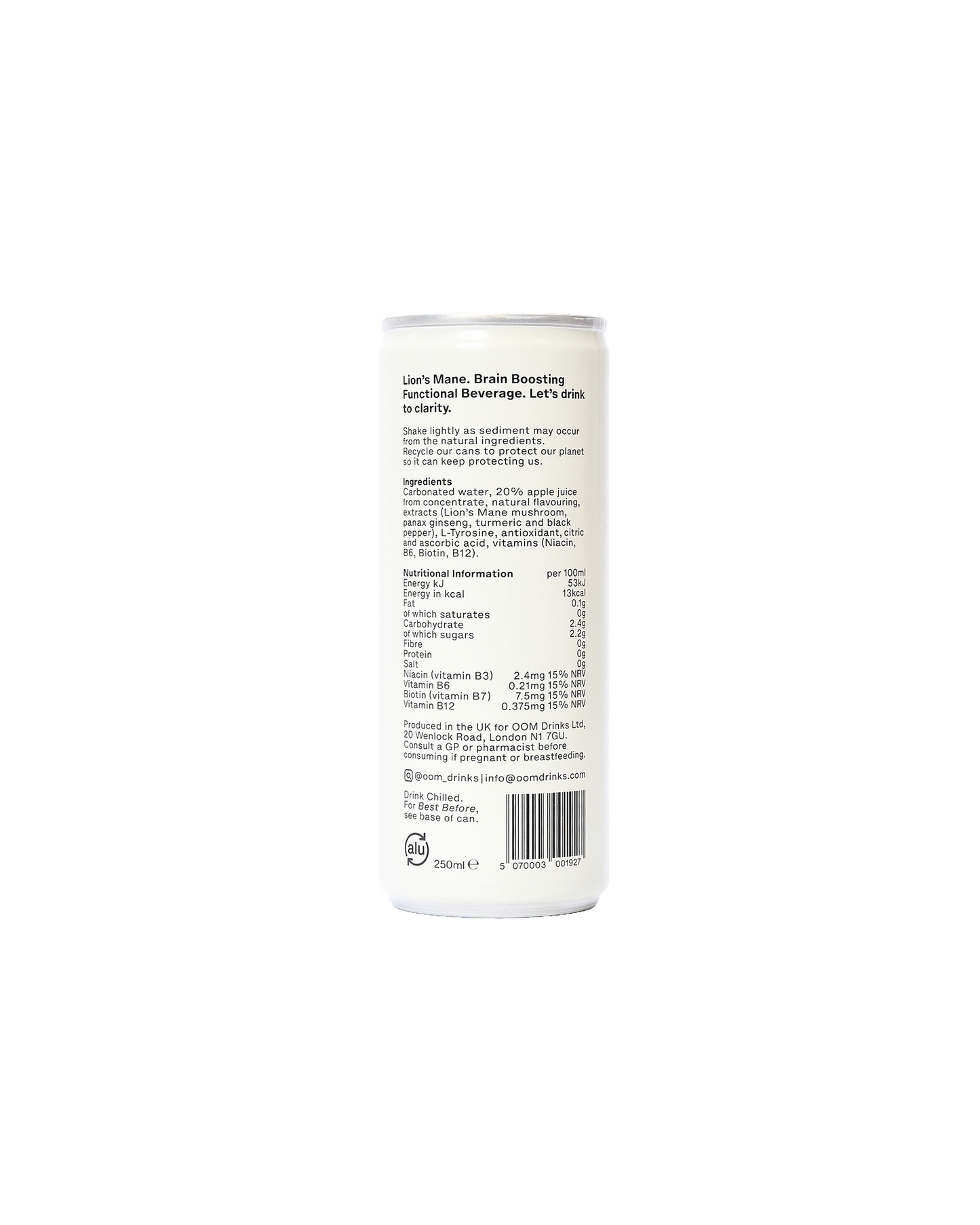 Sparkling Yuzu, Ginger & Turmeric Drink