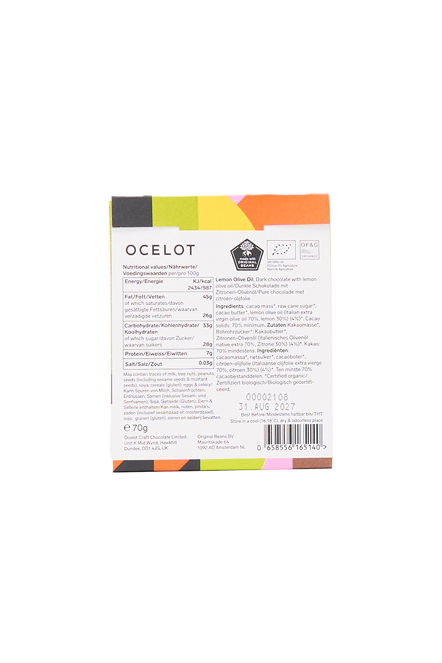 Lemon Olive Oil Chocolate