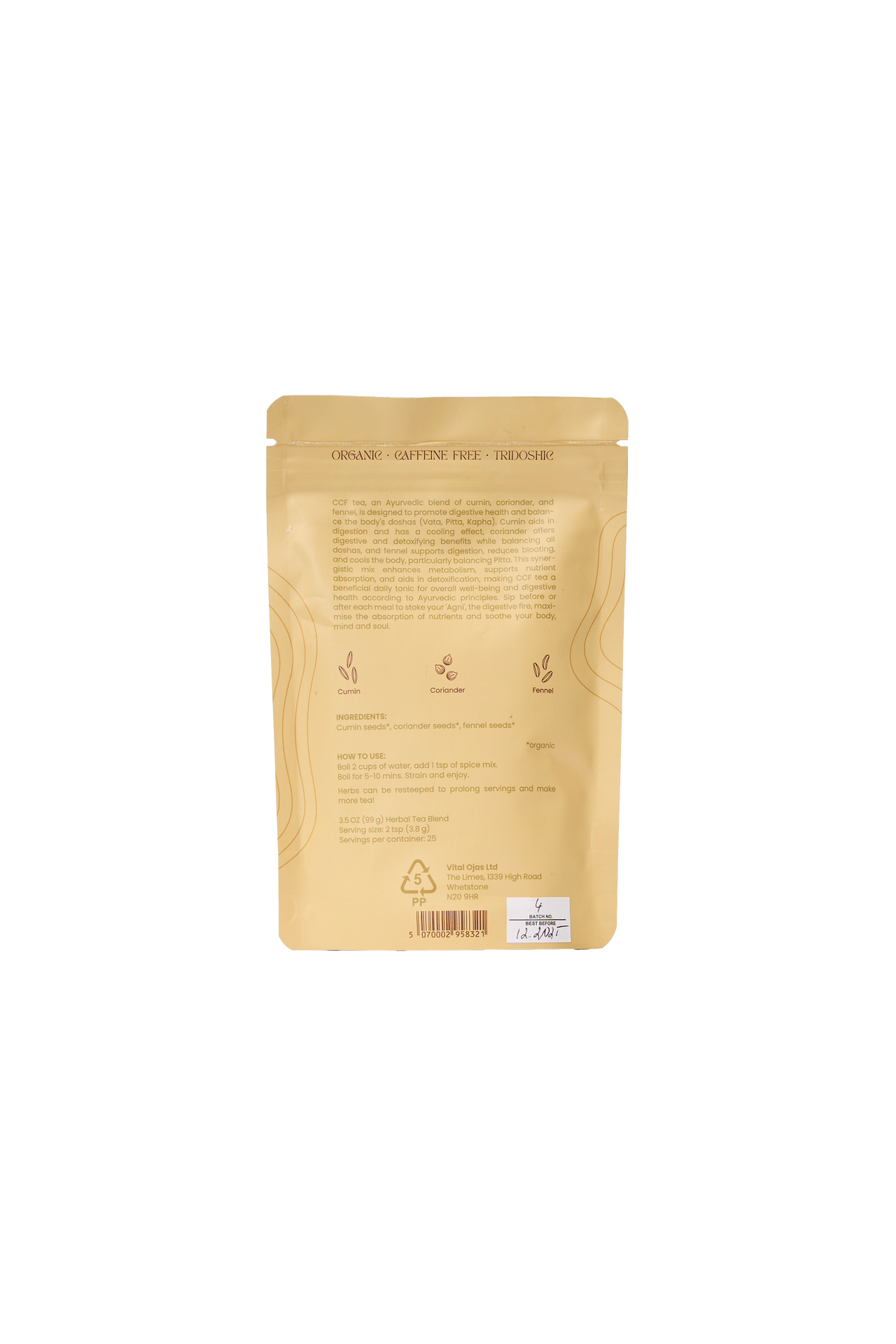 Cumin, Coriander & Fennel Tea