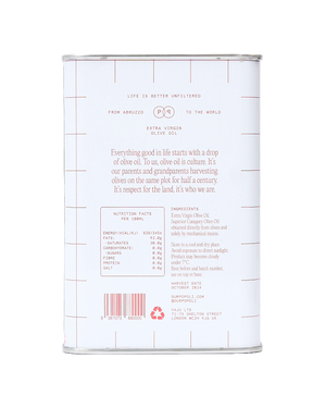 Unfiltered Extra Virgin Olive Oil From Abruzzo