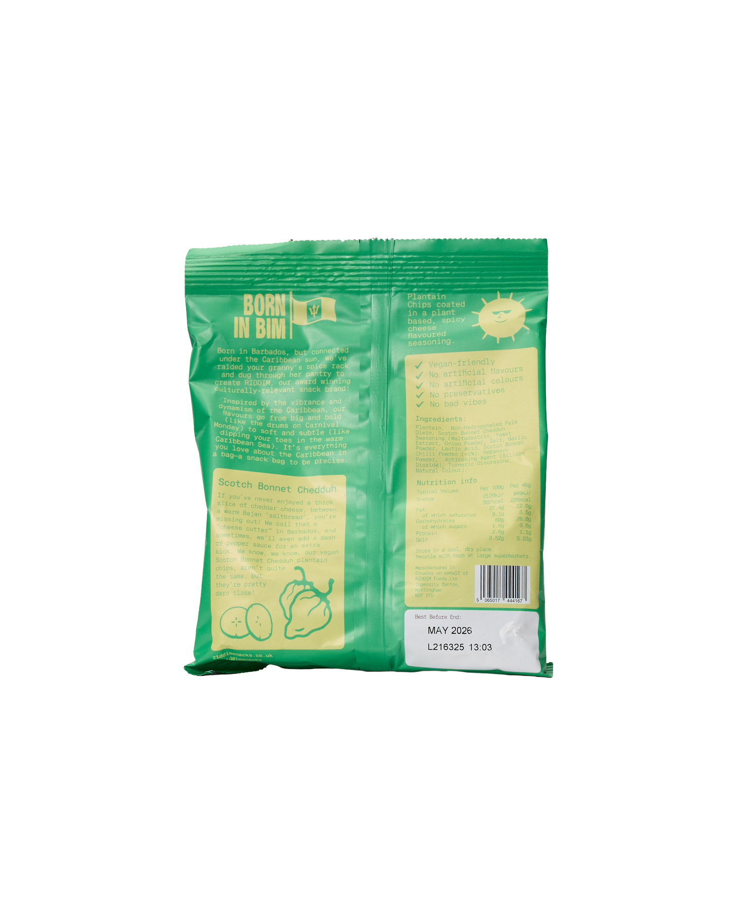 Scotch Bonnet Chedduh Plantain Chips