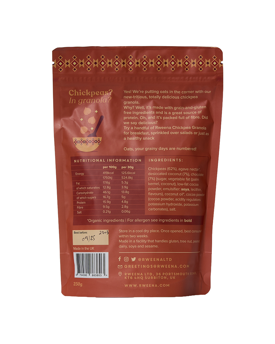 Chickpea Granola: Chocolate & Coconut