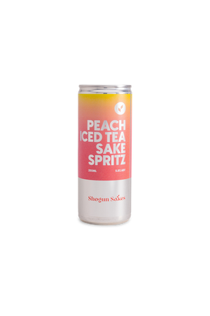 Peach Iced Tea Sake Spritz Cocktail