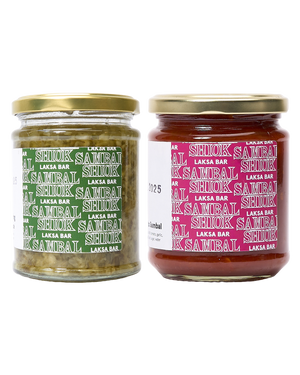 Sambal Shiok Tomato Sambal & Ginger Spring Onion Duo