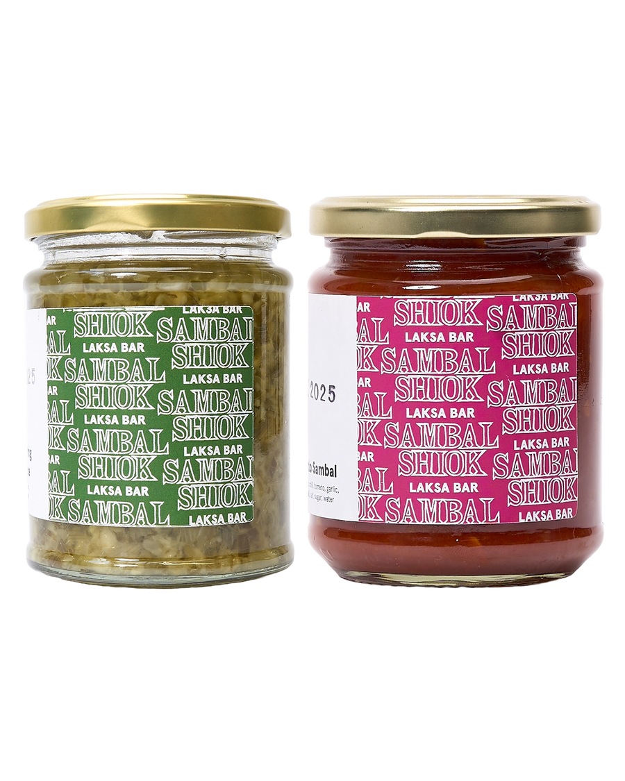 Sambal Shiok Tomato Sambal & Ginger Spring Onion Duo