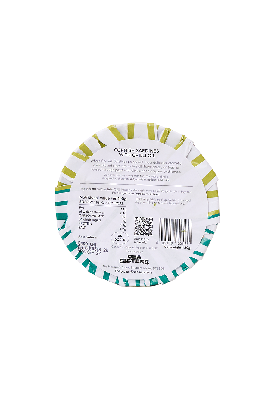 Cornish Sardines with Chilli Extra Virgin Olive Oil