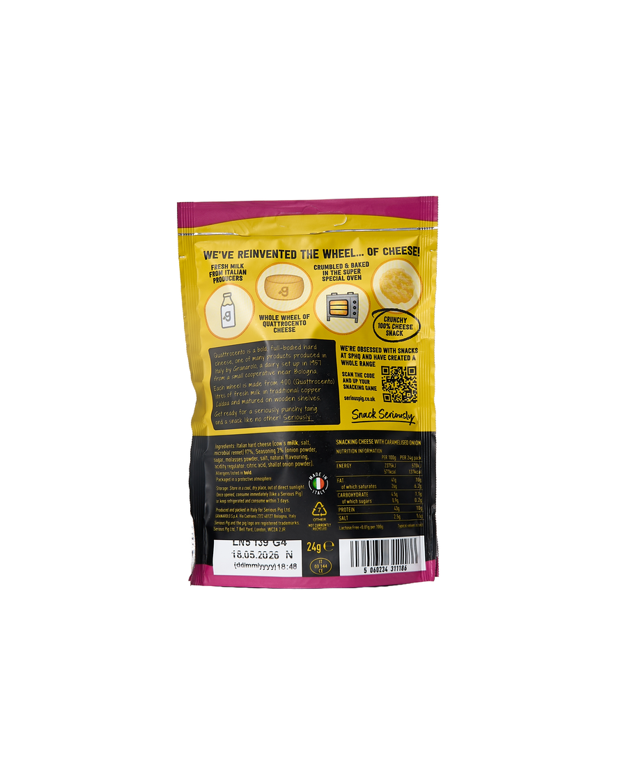 Snacking Cheese with Caramelised Onion