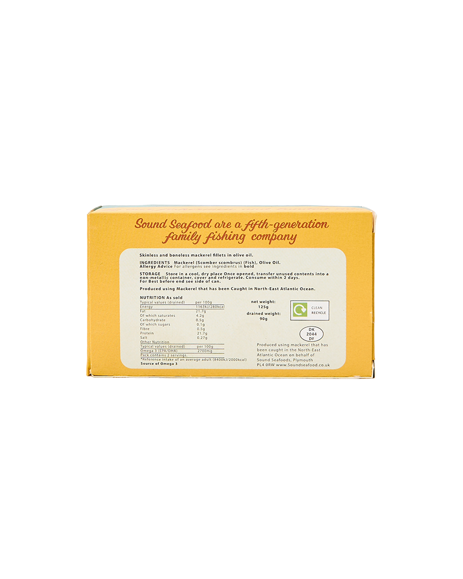 Scottish Mackerel in Olive Oil