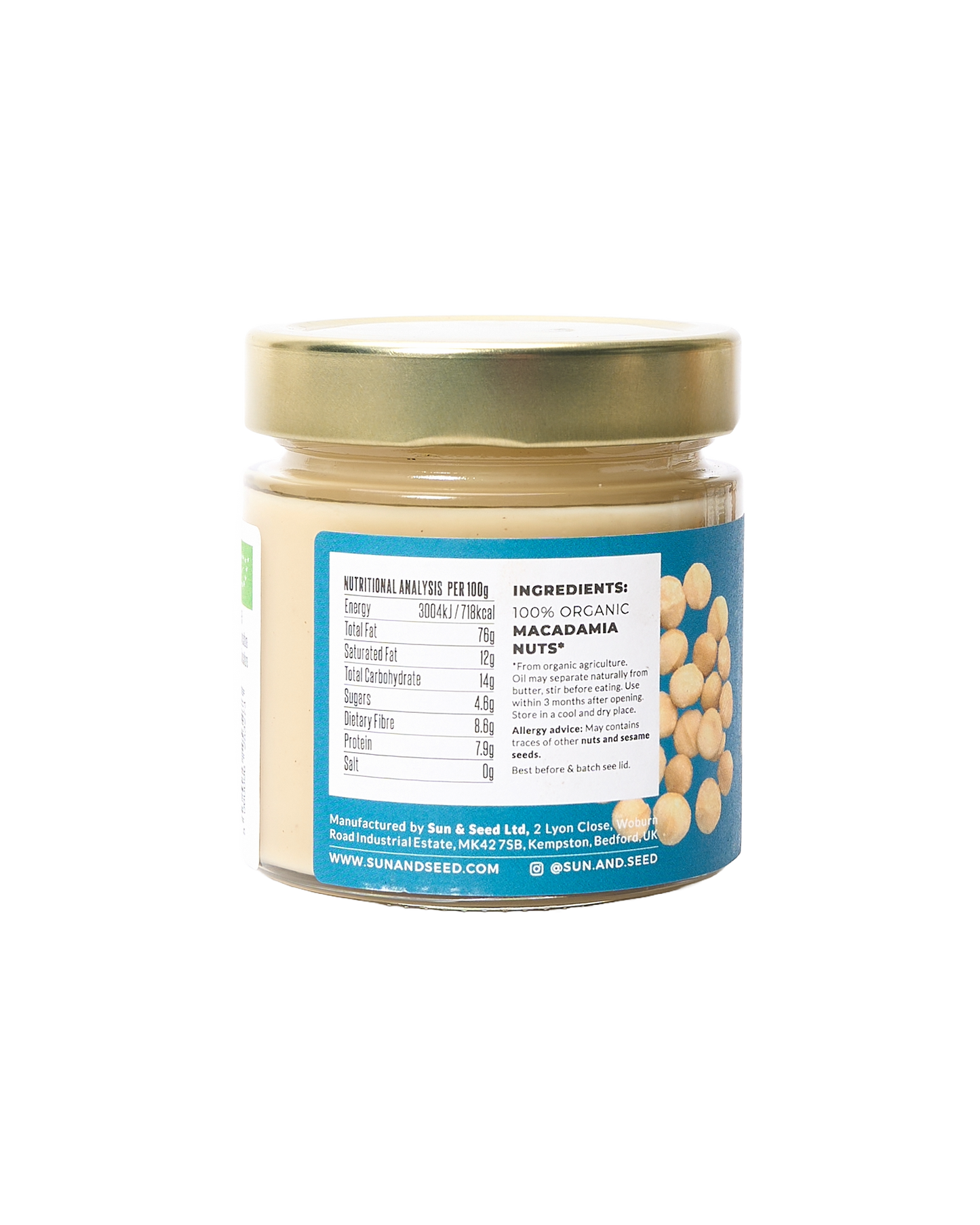 Organic Raw Macadamia Nut Butter
