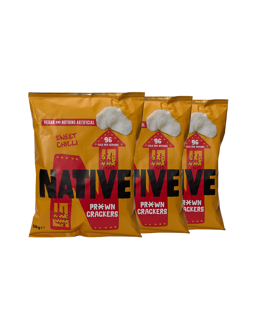 Sweet Chilli Vegan Prawn Crackers Sharing Bag (3 Pack)