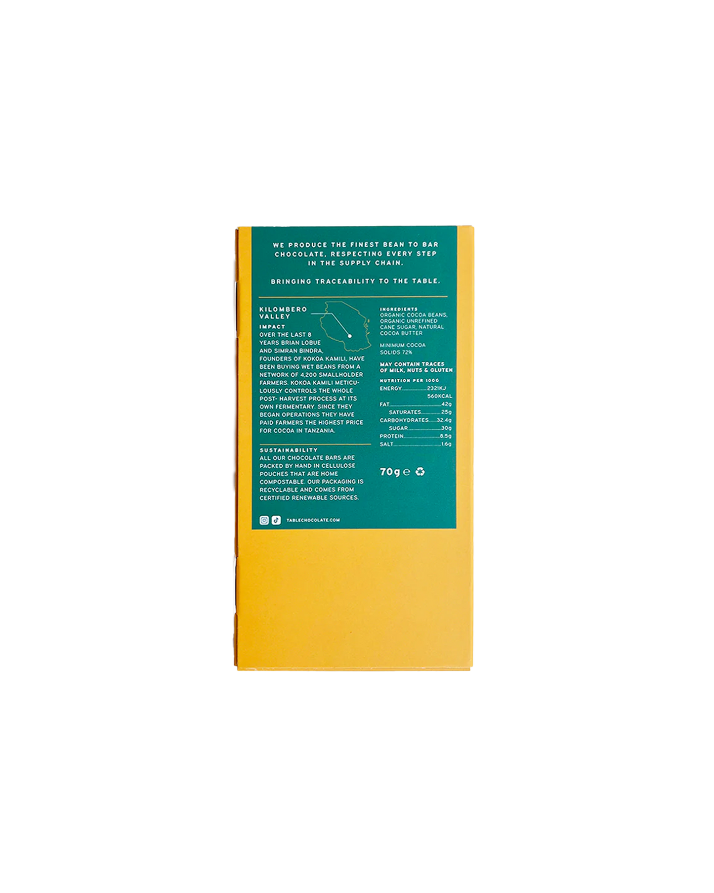 Tanzania 72% Dark Chocolate