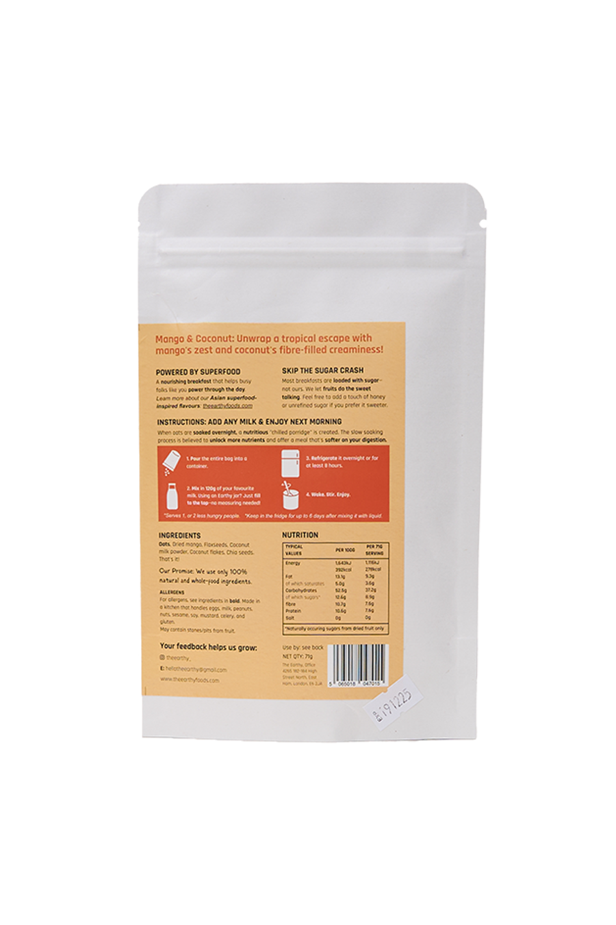 Mango & Coconut Overnight Oats