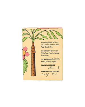 California Dreaming: Black Tea with Peach