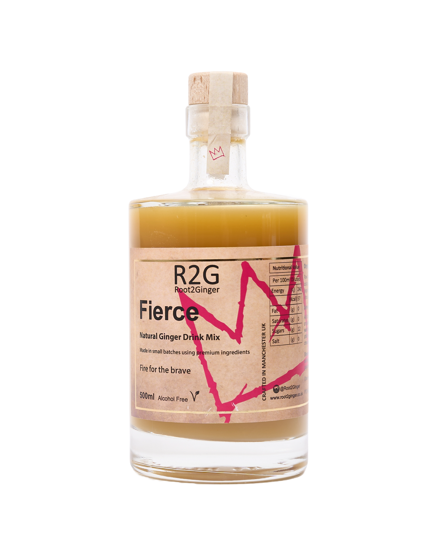Root2Ginger Fierce Natural Ginger Drink Mix (Large)
