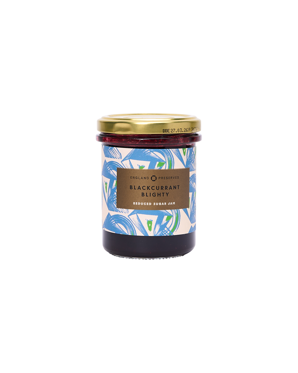 "Blackcurrant Blighty": Blackcurrant Low-Sugar Jam 220g