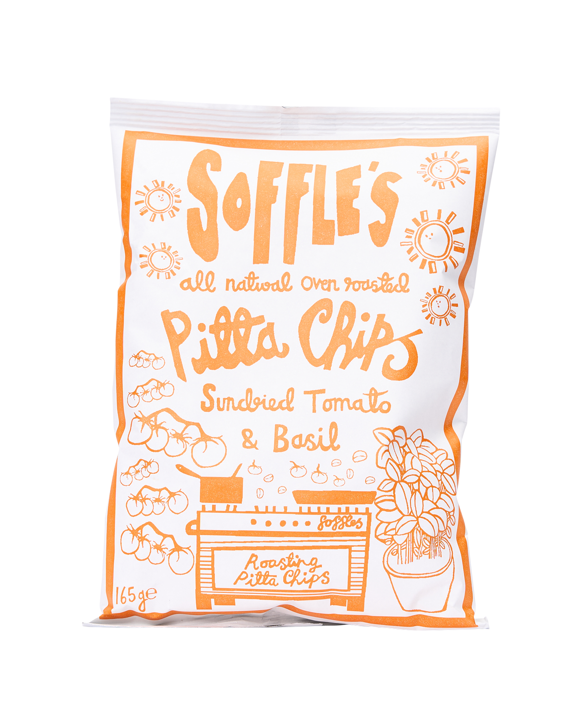 Sundried Tomato and Basil Pitta Chips - 165g