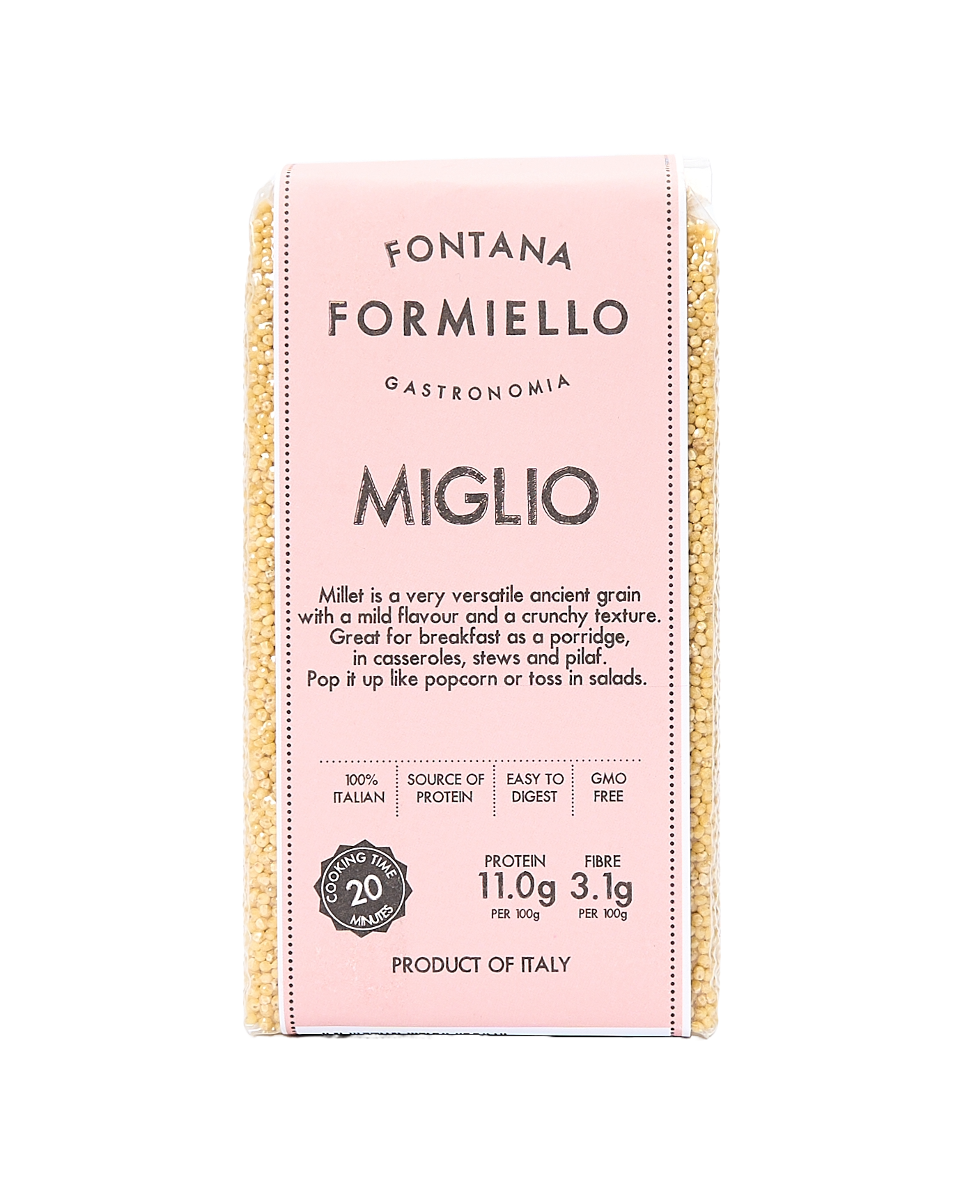 Miglio: Millet Whole Grains