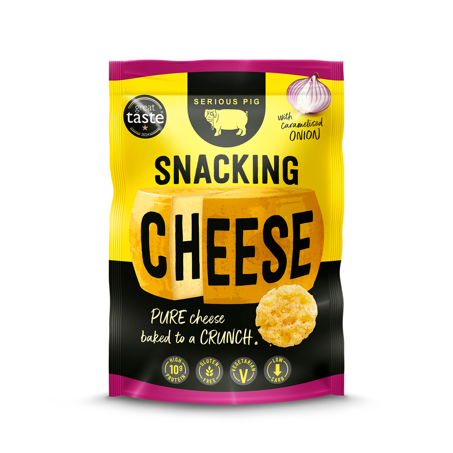 Snacking Cheese with Caramelised Onion