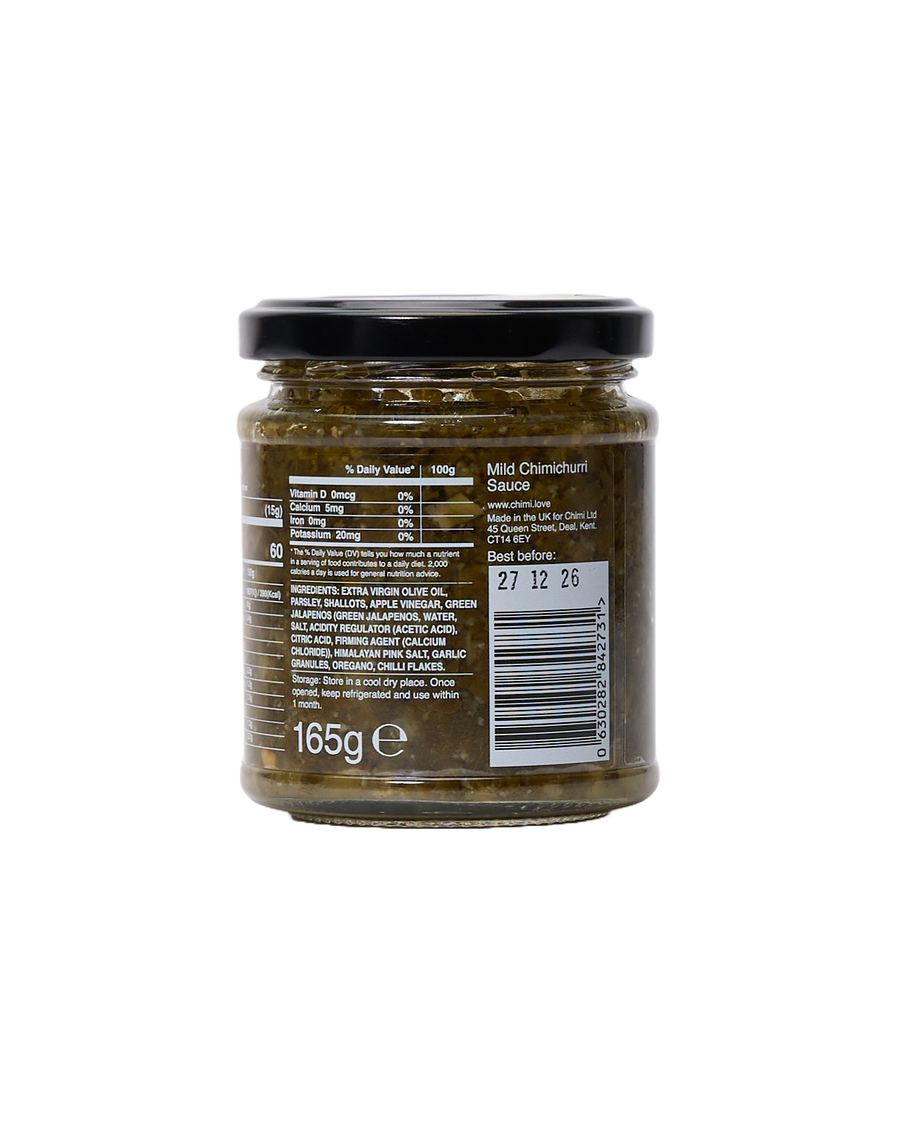 Mild Chimichurri Sauce