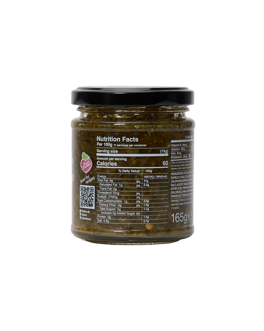 Mild Chimichurri Sauce