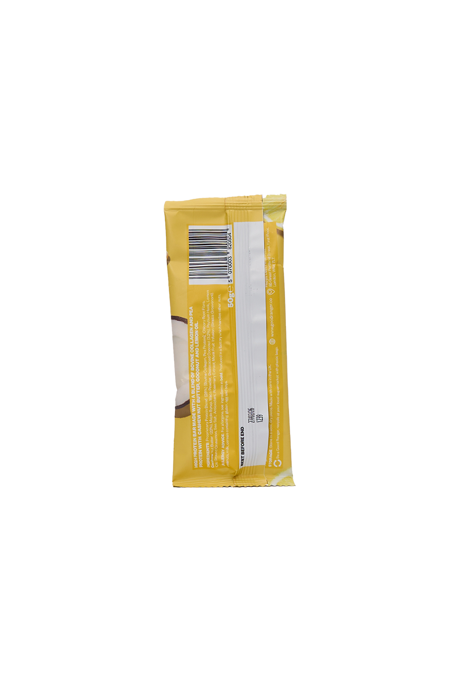 Lemon, Cashew & Coconut Collagen Bar