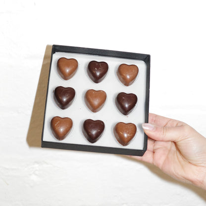Salted Butter Caramel Chocolate Love Hearts
